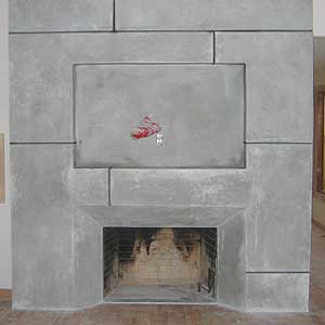 Plastered Fireplace